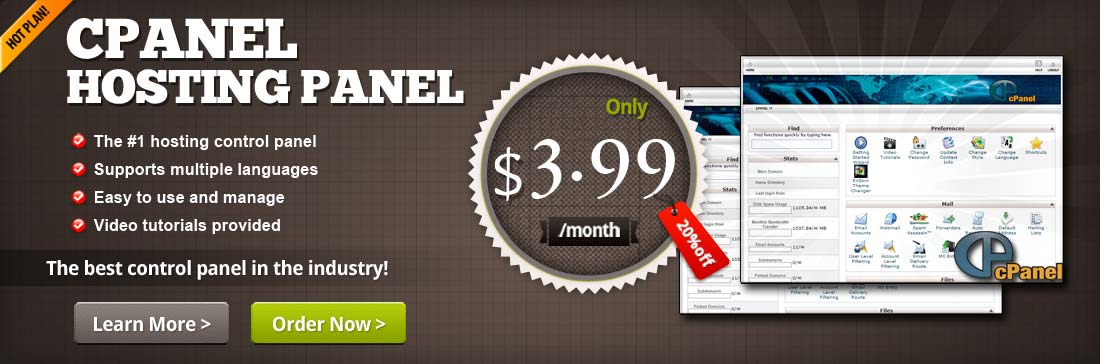 cPanel is the most popular web hosting control panel cPanel is the most popular web hosting control panel